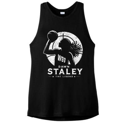 Dawn Staley Basketball Legend Vintage Retro Ladies PosiCharge Tri-Blend Wicking Tank