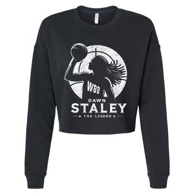 Dawn Staley Basketball Legend Vintage Retro Cropped Pullover Crew