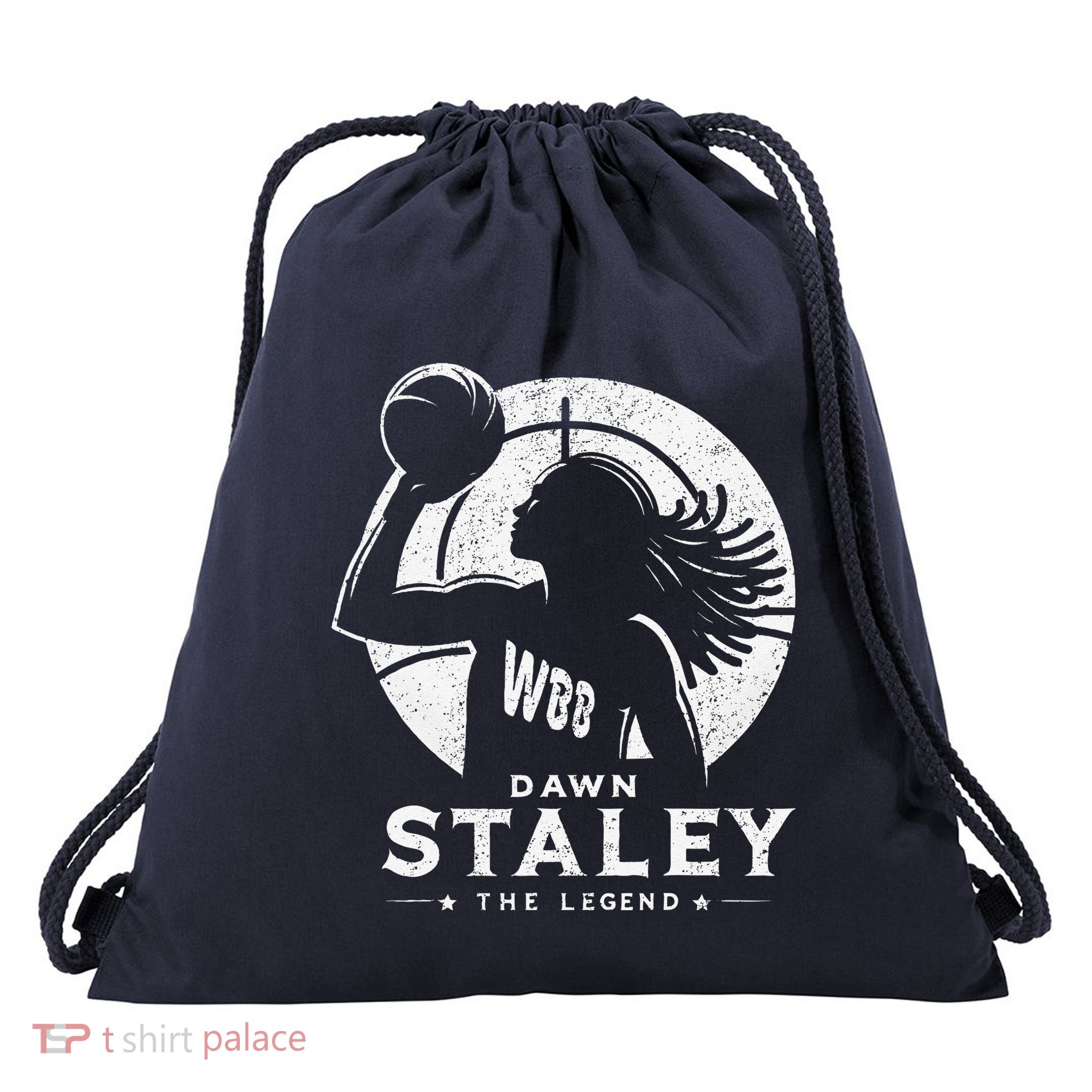 Dawn Staley Basketball Legend Vintage Retro Drawstring Bag