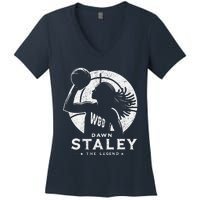 Dawn Staley Basketball Legend Vintage Retro Women's V-Neck T-Shirt