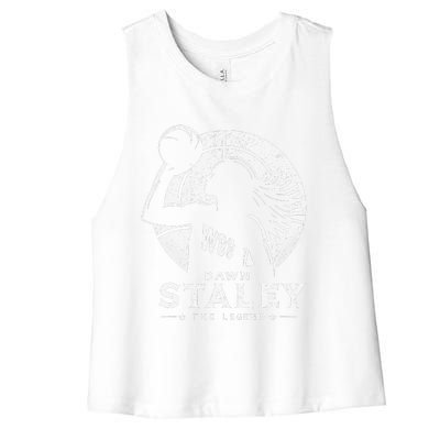 Dawn Staley Basketball Legend Vintage Retro Women's Racerback Cropped Tank