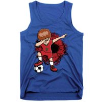 Dabbing Soccer Boy Gift Morocco Jersey Moroccan Football Fans Cool Gift Tank Top