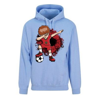 Dabbing Soccer Boy Gift Morocco Jersey Moroccan Football Fans Cool Gift Unisex Surf Hoodie