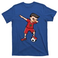 Dabbing Soccer Boy Meaningful Gift Morocco Jersey Moroccan Football Fans Gift T-Shirt