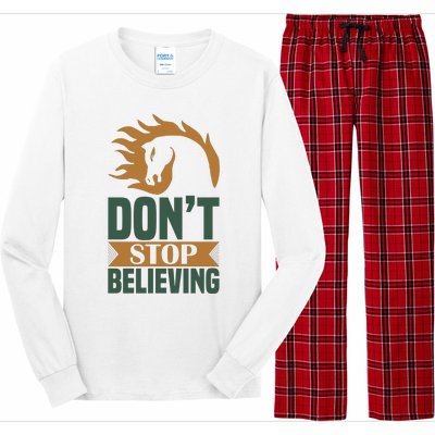 Don't Stop Believing Long Sleeve Pajama Set