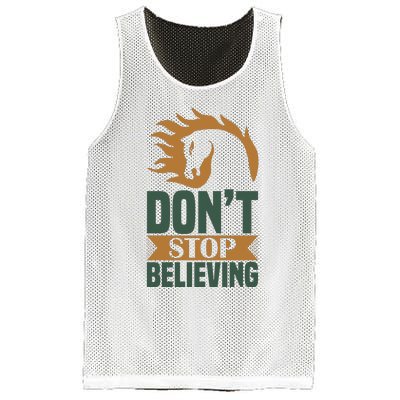 Don't Stop Believing Mesh Reversible Basketball Jersey Tank