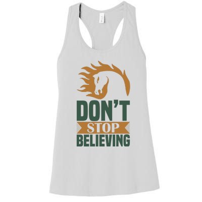 Don't Stop Believing Women's Racerback Tank