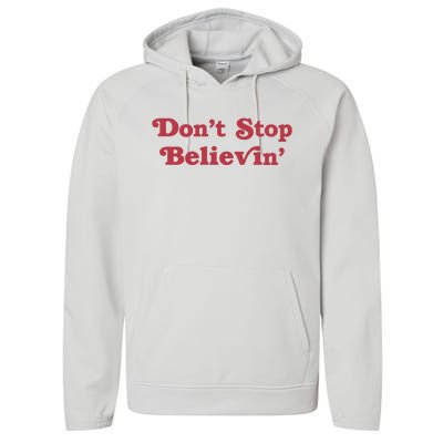 Don’T Stop Believin’ Det Performance Fleece Hoodie