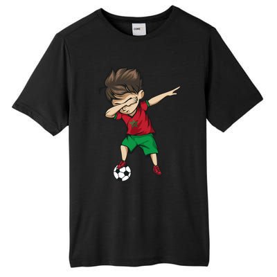 Dabbing Soccer Boy Morocco Cool Gift Moroccan Football Soccer Gift Tall Fusion ChromaSoft Performance T-Shirt