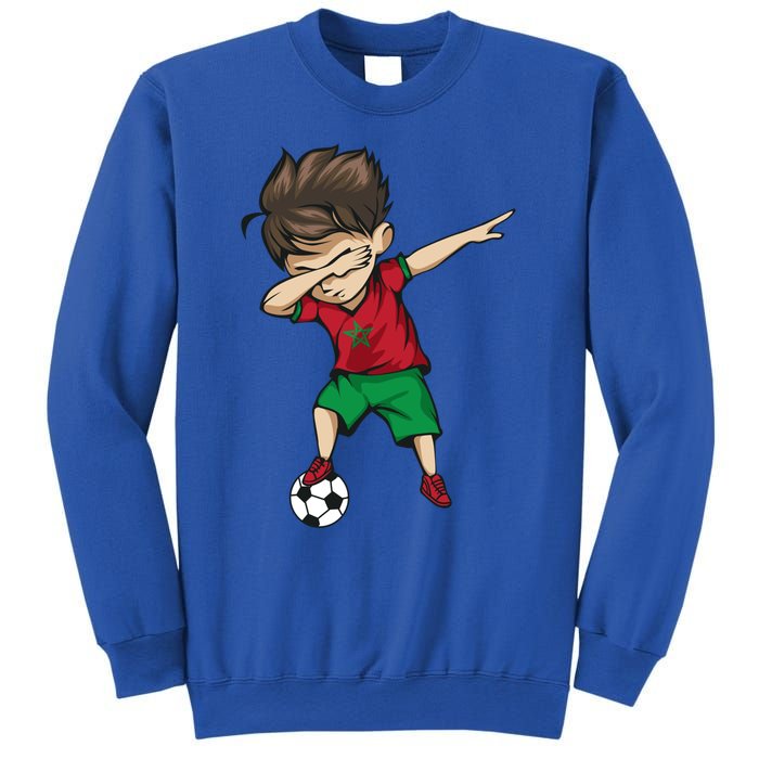 Dabbing Soccer Boy Morocco Cool Gift Moroccan Football Soccer Gift Sweatshirt