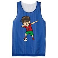 Dabbing Soccer Boy Morocco Cool Gift Moroccan Football Soccer Gift Mesh Reversible Basketball Jersey Tank