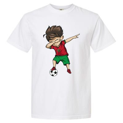 Dabbing Soccer Boy Morocco Cool Gift Moroccan Football Soccer Gift Garment-Dyed Heavyweight T-Shirt