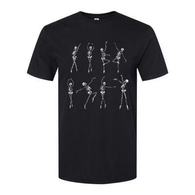 Dancing Skeleton Ballerinas Halloween Costume Ballet Girl Softstyle® CVC T-Shirt