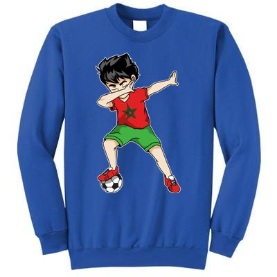 Dabbing Soccer Boy Morocco Football Cool Gift Moroccan Gift Funny Gift Sweatshirt