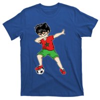 Dabbing Soccer Boy Morocco Football Cool Gift Moroccan Gift Funny Gift T-Shirt