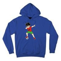 Dabbing Soccer Boy Morocco Football Cool Gift Moroccan Gift Funny Gift Tall Hoodie