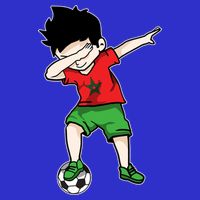 Dabbing Soccer Boy Morocco Football Funny Gift Moroccan Gift Womens T-Shirt