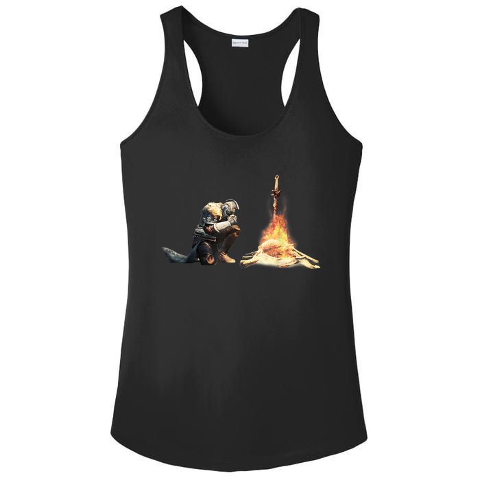 Dark Souls Bonfire TShirt Ladies PosiCharge Competitor Racerback Tank