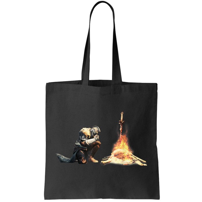 Dark Souls Bonfire TShirt Tote Bag