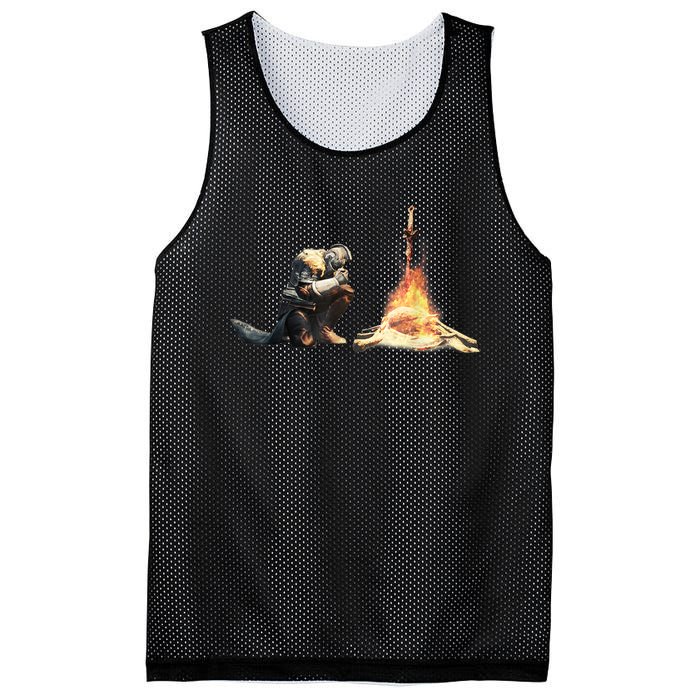 Dark Souls Bonfire TShirt Mesh Reversible Basketball Jersey Tank