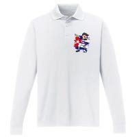 Dabbing Soccer Boy Cuba Jersey Cuban Football Fans Sport Performance Long Sleeve Polo