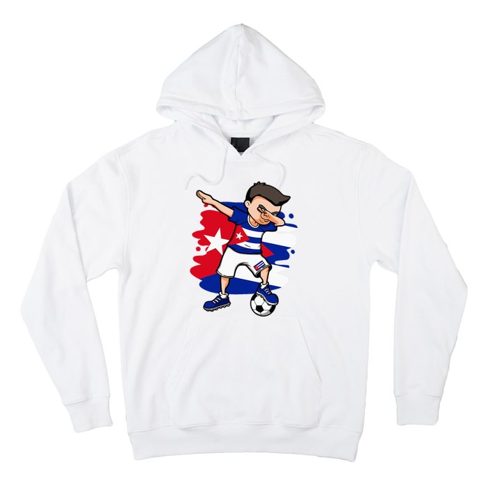 Dabbing Soccer Boy Cuba Jersey Cuban Football Fans Sport Hoodie