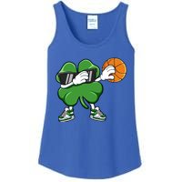 Dabbing Shamrock Basketball St Patricks Day Gift Meaningful Gift Ladies Essential Tank