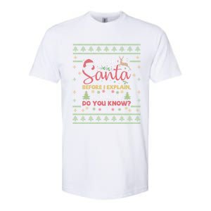 Dear Santa Before I Explain How Much Do You Know Christmas Cute Gift Softstyle CVC T-Shirt