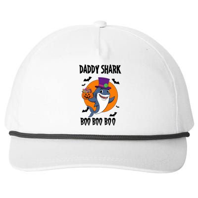 Daddy Shark Boo Boo Boo Funny Family Shark Halloween Snapback Five-Panel Rope Hat