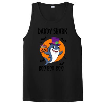 Daddy Shark Boo Boo Boo Funny Family Shark Halloween PosiCharge Competitor Tank