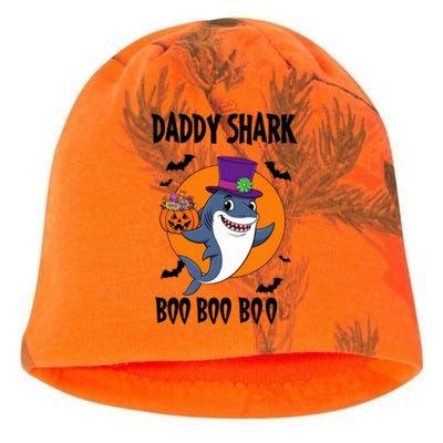 Daddy Shark Boo Boo Boo Funny Family Shark Halloween Kati - Camo Knit Beanie