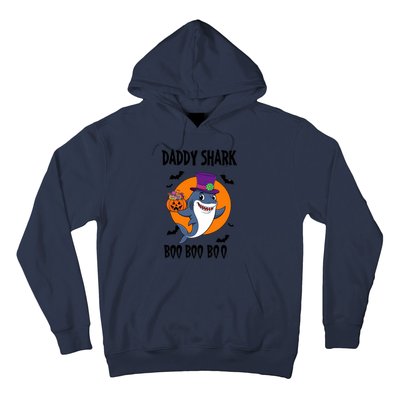 Daddy Shark Boo Boo Boo Funny Family Shark Halloween Hoodie