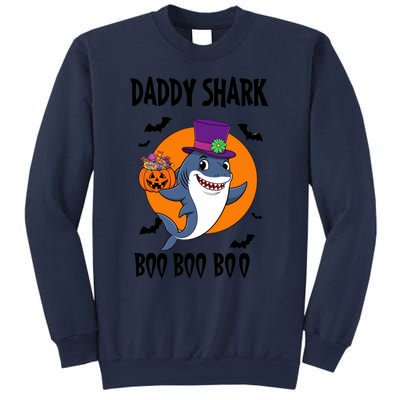 Daddy Shark Boo Boo Boo Funny Family Shark Halloween Sweatshirt