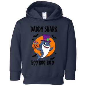 Daddy Shark Boo Boo Boo Funny Family Shark Halloween Toddler Hoodie