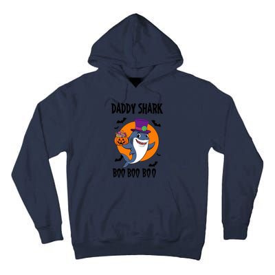 Daddy Shark Boo Boo Boo Funny Family Shark Halloween Tall Hoodie