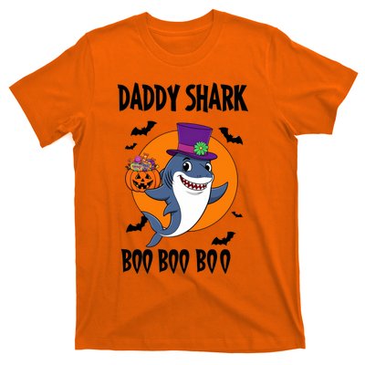 Daddy Shark Boo Boo Boo Funny Family Shark Halloween T-Shirt