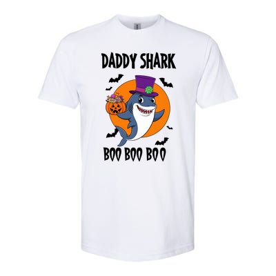 Daddy Shark Boo Boo Boo Funny Family Shark Halloween Softstyle CVC T-Shirt