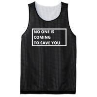 Dr Shawn Baker No One Is Coming To Save You Mesh Reversible Basketball Jersey Tank