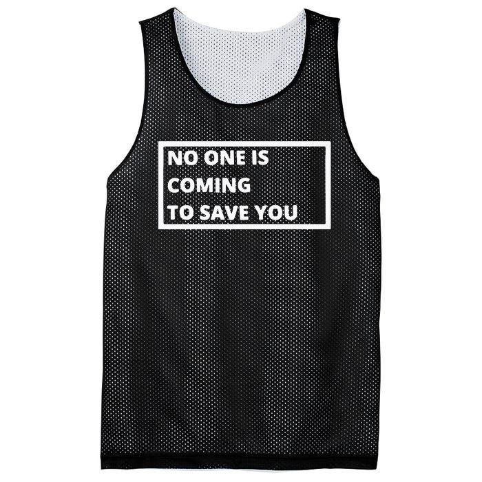 Dr Shawn Baker No One Is Coming To Save You Mesh Reversible Basketball Jersey Tank