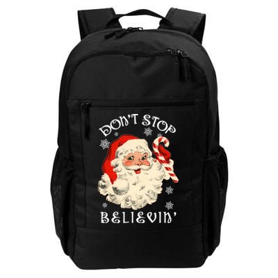 Don't Stop Believin Retro Santa Claus Backpack