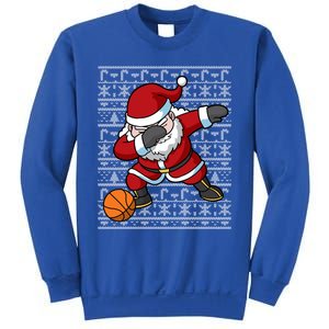 Dabbing Santa Basketball Ugly Christmas Sweater Pattern Cool Gift Sweatshirt