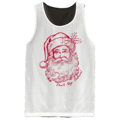 DonT Stop Believe Christmas Holiday Santa Claus Mesh Reversible Basketball Jersey Tank