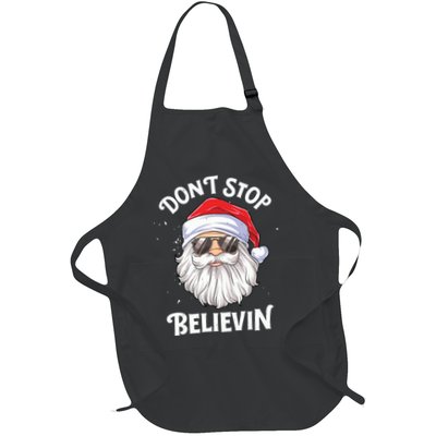Dont Stop Believin Santa Funny Christmas Boy Kids Gifts Apron