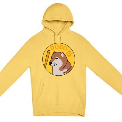 Dogebonk Solona Bonk Coin Logo Premium Pullover Hoodie