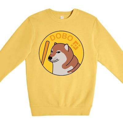 Dogebonk Solona Bonk Coin Logo Premium Crewneck Sweatshirt