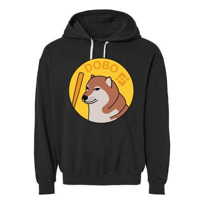 Dogebonk Solona Bonk Coin Logo Garment-Dyed Fleece Hoodie