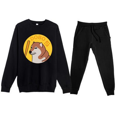 Dogebonk Solona Bonk Coin Logo Premium Crewneck Sweatsuit Set