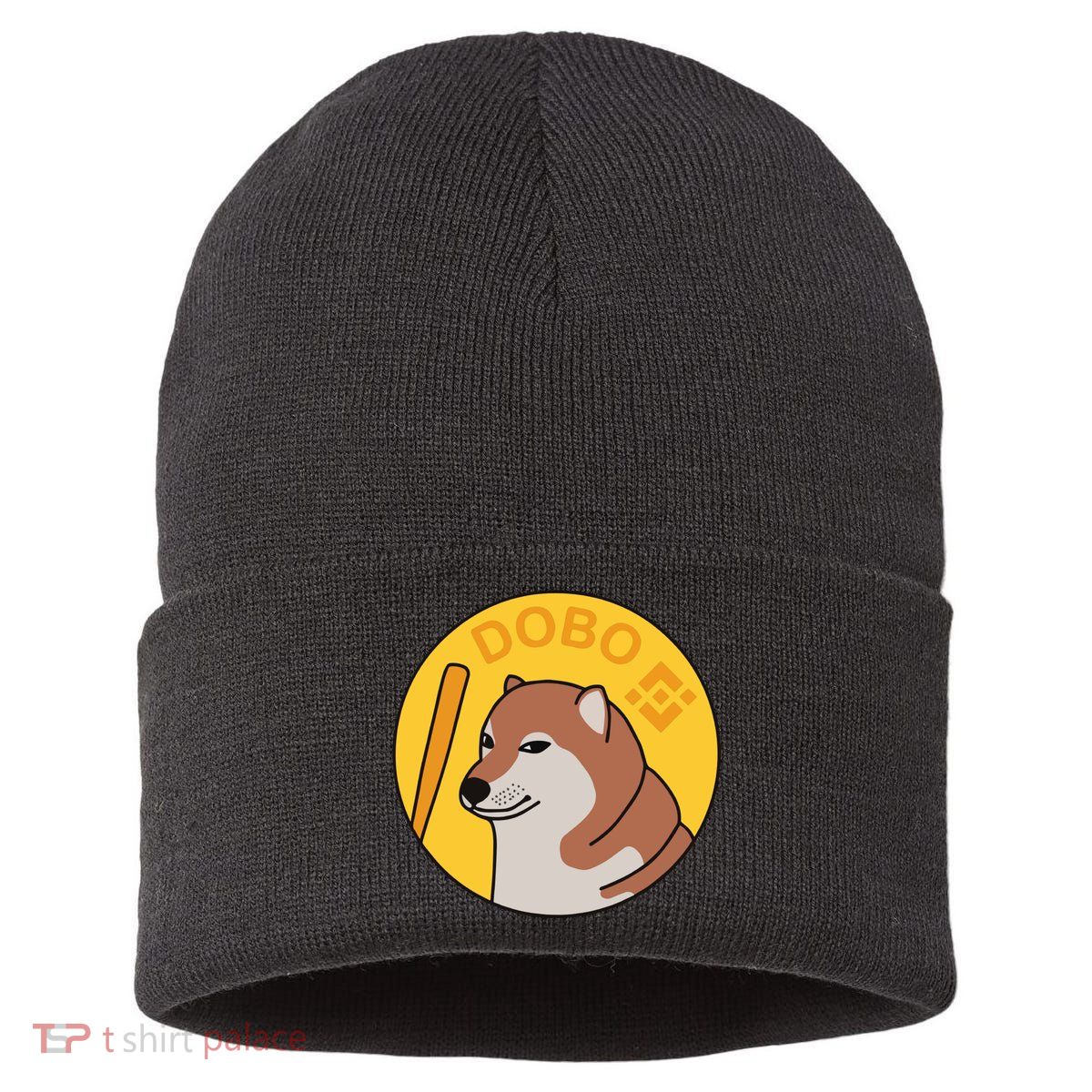 Dogebonk Solona Bonk Coin Logo Sustainable Knit Beanie