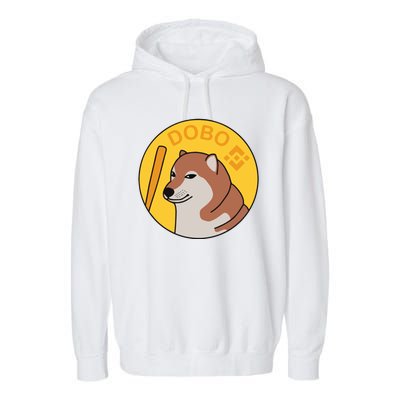 Dogebonk Solona Bonk Coin Logo Garment-Dyed Fleece Hoodie