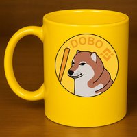 Dogebonk Solona Bonk Coin Logo 11oz C Handle Ceramic Mug